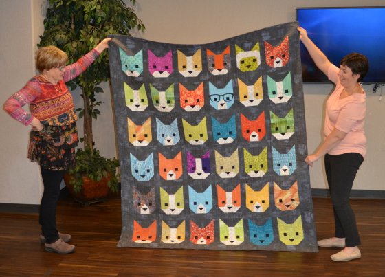 Edith cat quilt full