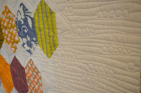 ugly block quilt detail